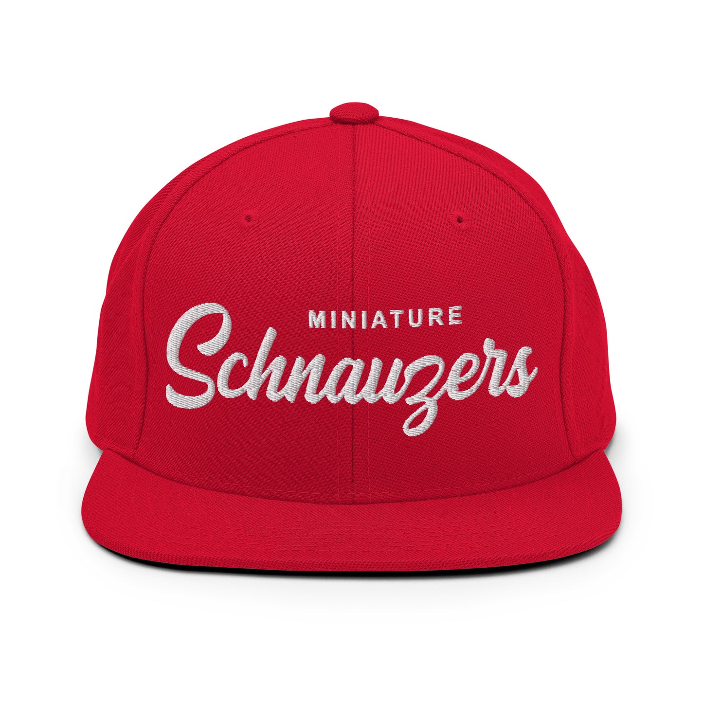 Miniature Schnauzers  Retro Snapback, Embroidered Print