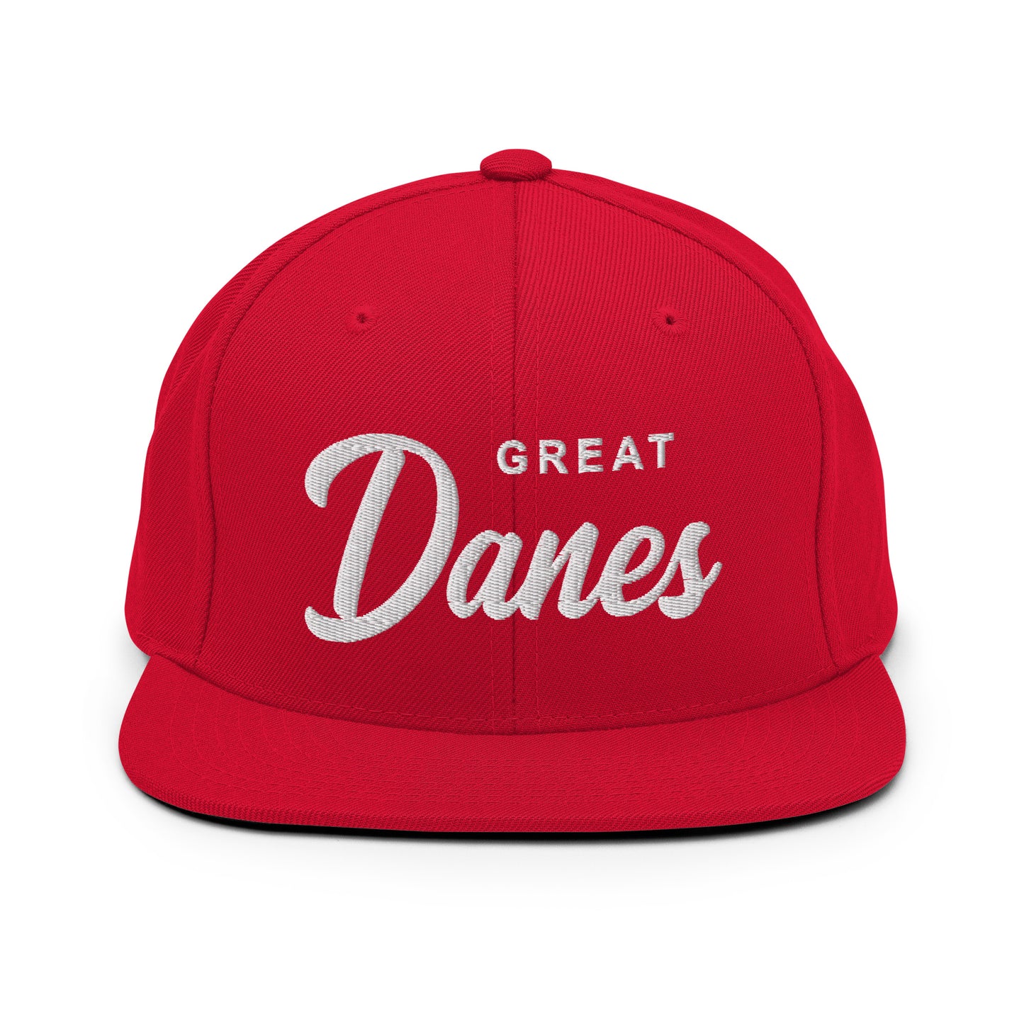 Great Danes Retro Snapback, Embroidered Print