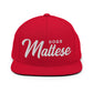 Maltese Dogs Retro Snapback, Embroidered Print