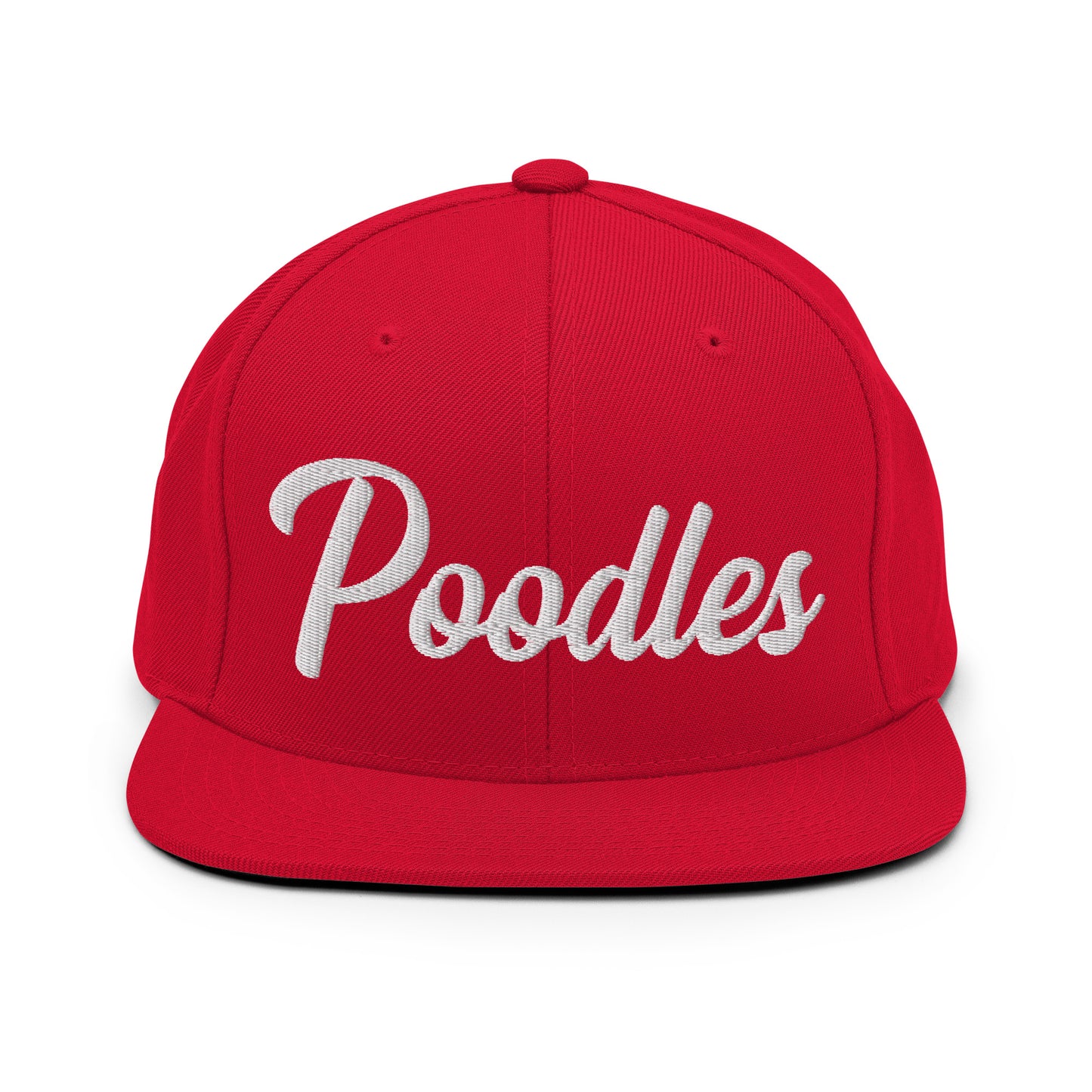 Poodles Retro Snapback, Embroidered Print