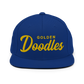 Golden Doodles Retro Snapback, Gold Embroidered Print