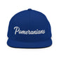 Pomeranians Retro Snapback, Embroidered Print