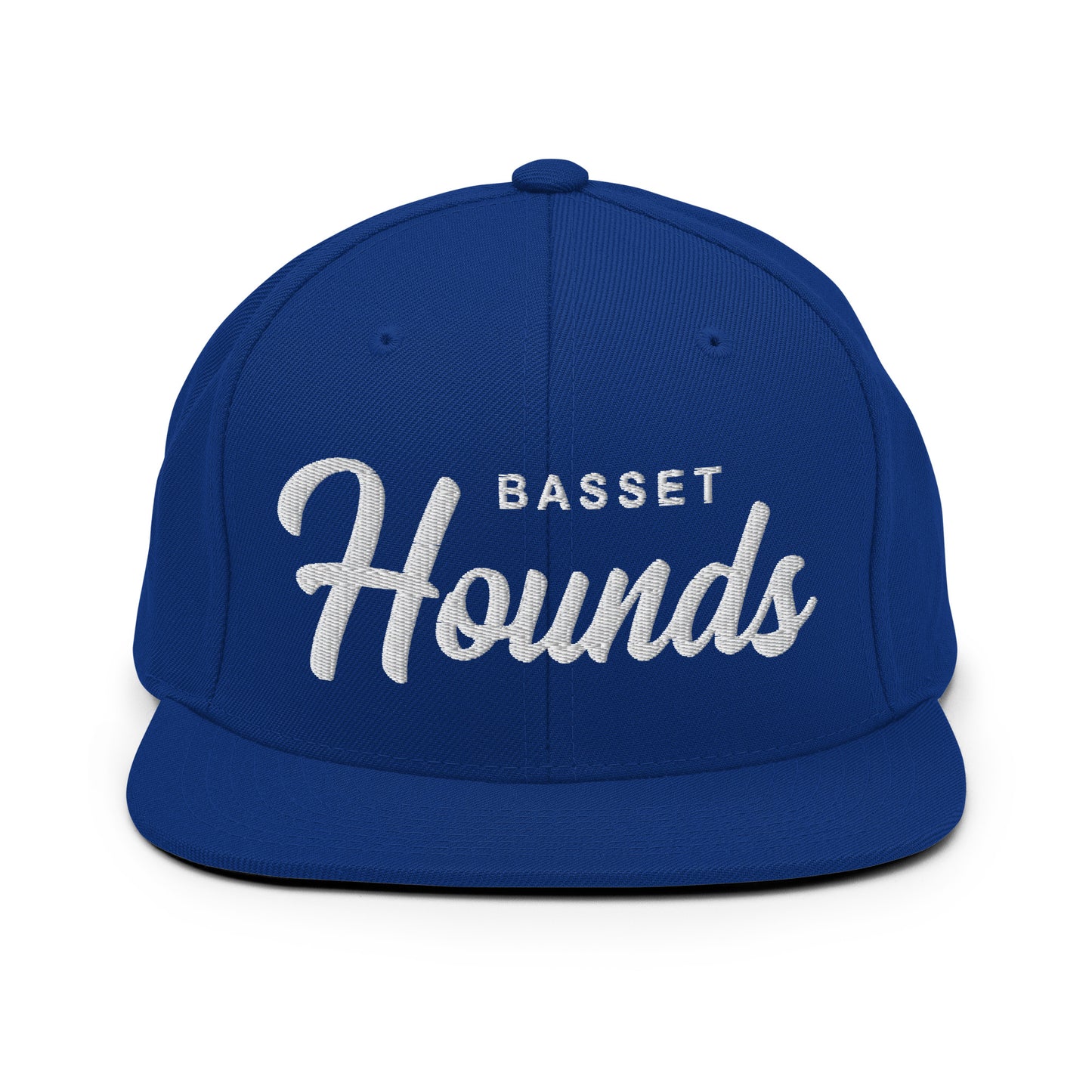 Basset Hounds Retro Snapback, Embroidered Print