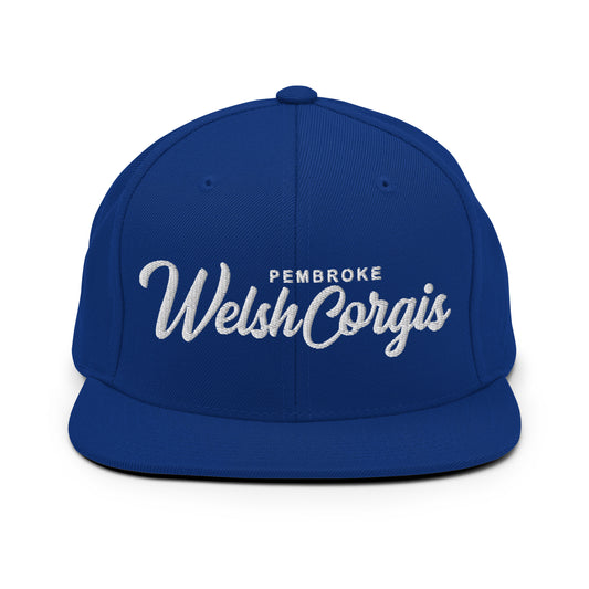 Corgis (Pembroke Welsh) Retro Snapback, Embroidered Print