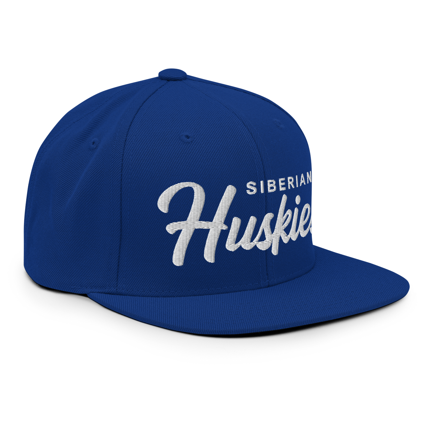 Siberian Huskies Retro Snapback, Embroidered Print