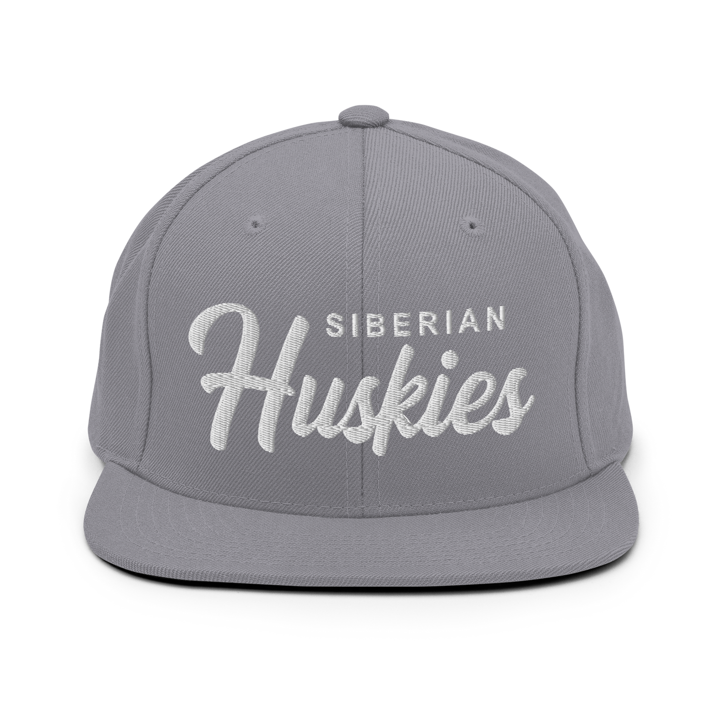 Siberian Huskies Retro Snapback, Embroidered Print