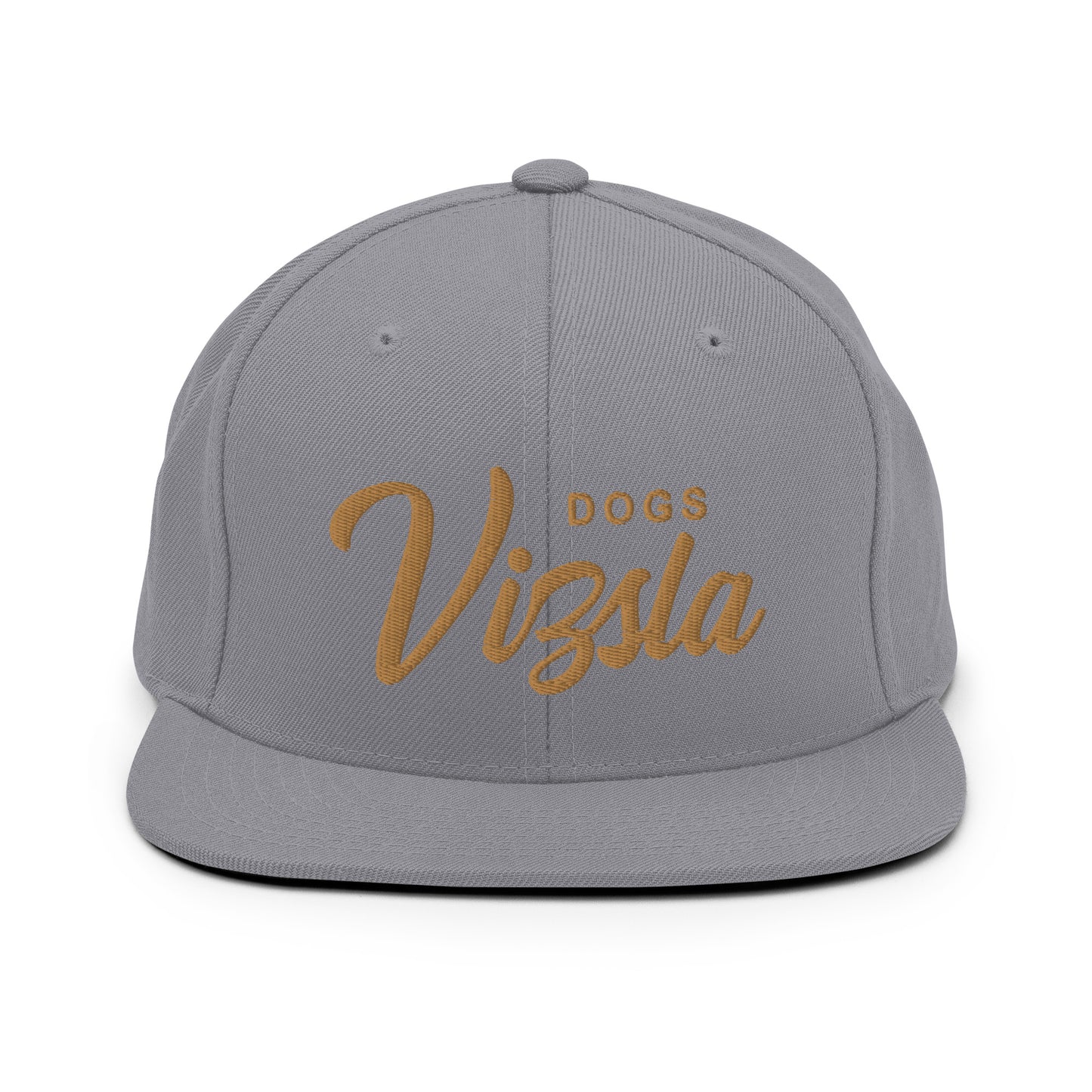 Vizsla DOGS Retro Snapback, Old Gold Embroidered Print