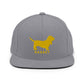 BASSET Hounds (Silhouette) Retro Snapback, Embroidered Print