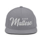 Maltese Dogs Retro Snapback, Embroidered Print