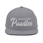 Miniature Poodles Retro Snapback, Embroidered Print