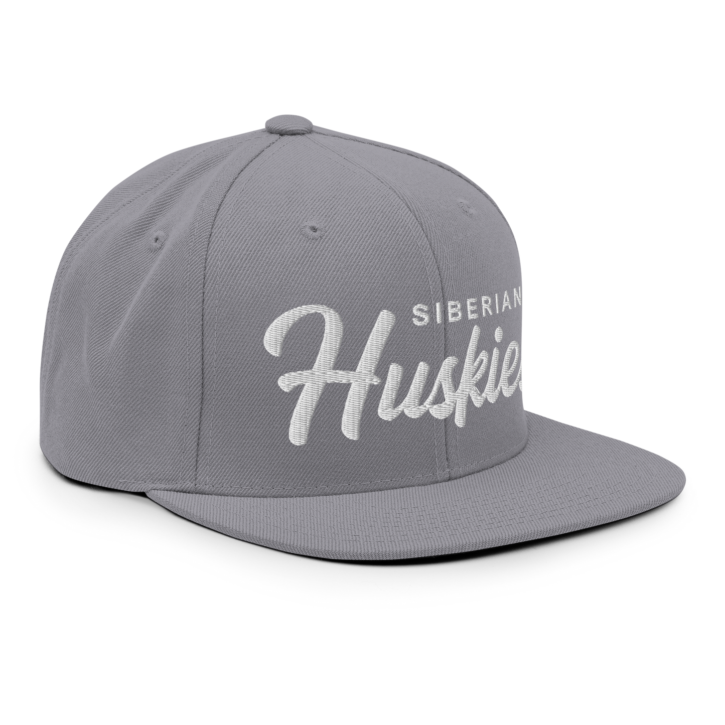 Siberian Huskies Retro Snapback, Embroidered Print