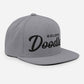 Golden Doodles Retro Snapback, Black Embroidered Print