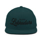 BLACK Labradors Retro Snapback, Embroidered Print