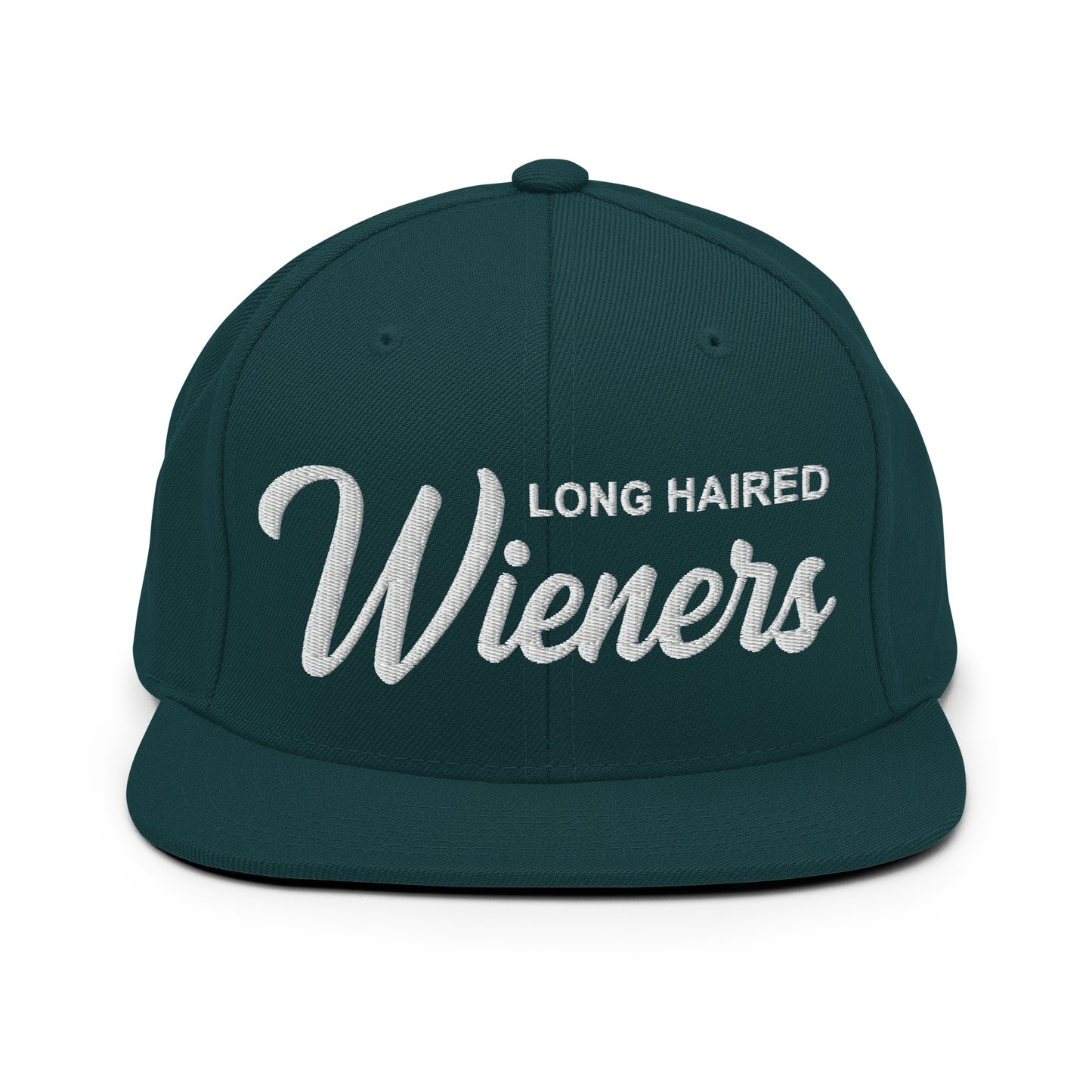 LONG HAIRED Wieners (Long Haired Dachshund) Retro Snapback, Embroidered Print