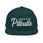 American Pitbulls Retro Snapback, Embroidered Print