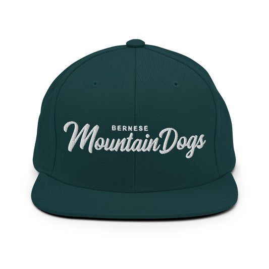 Bernese Mountain Dogs Retro Snapback, Embroidered Print