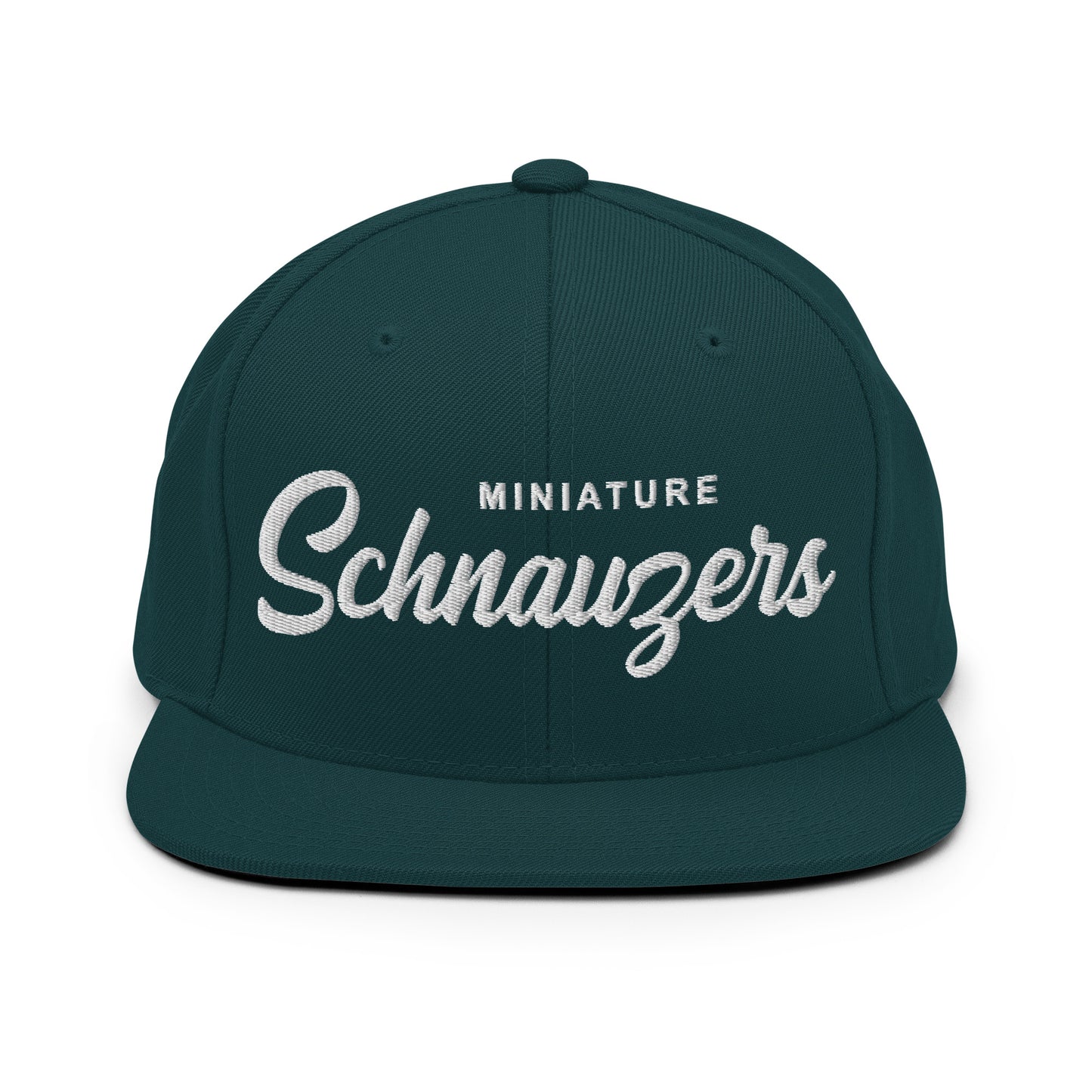 Miniature Schnauzers  Retro Snapback, Embroidered Print