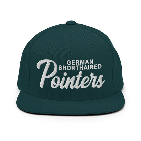 German Shorthaired Pointers Retro Snapback, Embroidered Print