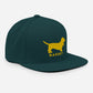 BASSET Hounds (Silhouette) Retro Snapback, Embroidered Print