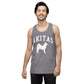 Akitas Collegiate Men’s Premium Tank Top, with Distressed Print