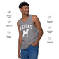 Akitas Collegiate Men’s Premium Tank Top, with Distressed Print