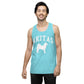 Akitas Collegiate Men’s Premium Tank Top, with Distressed Print