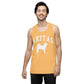 Akitas Collegiate Men’s Premium Tank Top, with Distressed Print