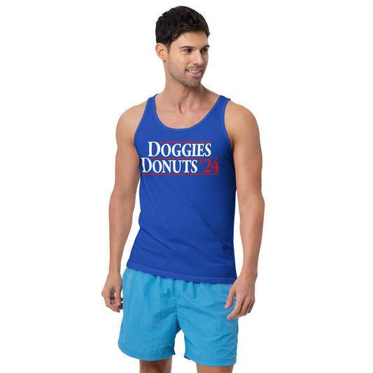 Doggies and Donuts 2024, Blue Unisex Tank Top