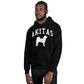 Akitas Collegiate Hoodie, with Distressed Print