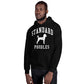 Standard Poodles Collegiate Hoodie, with Distressed Print