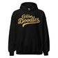 Golden Doodles Script Hoodie, with Gold Distressed Print