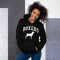 Boxers Collegiate Hoodie, with Distressed Print