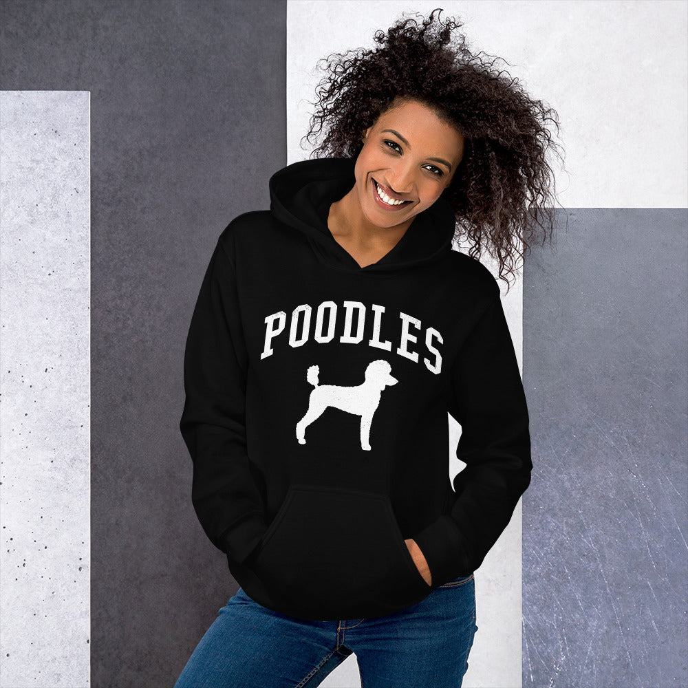 Poodles Collegiate Hoodie, with Distressed Print