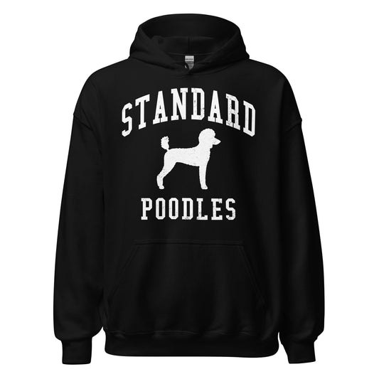 Standard Poodles Collegiate Hoodie, with Distressed Print