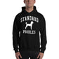 Standard Poodles Collegiate Hoodie, with Distressed Print