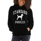 Standard Poodles Collegiate Hoodie, with Distressed Print