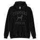 Standard Poodles Collegiate Hoodie, with Black Distressed Print