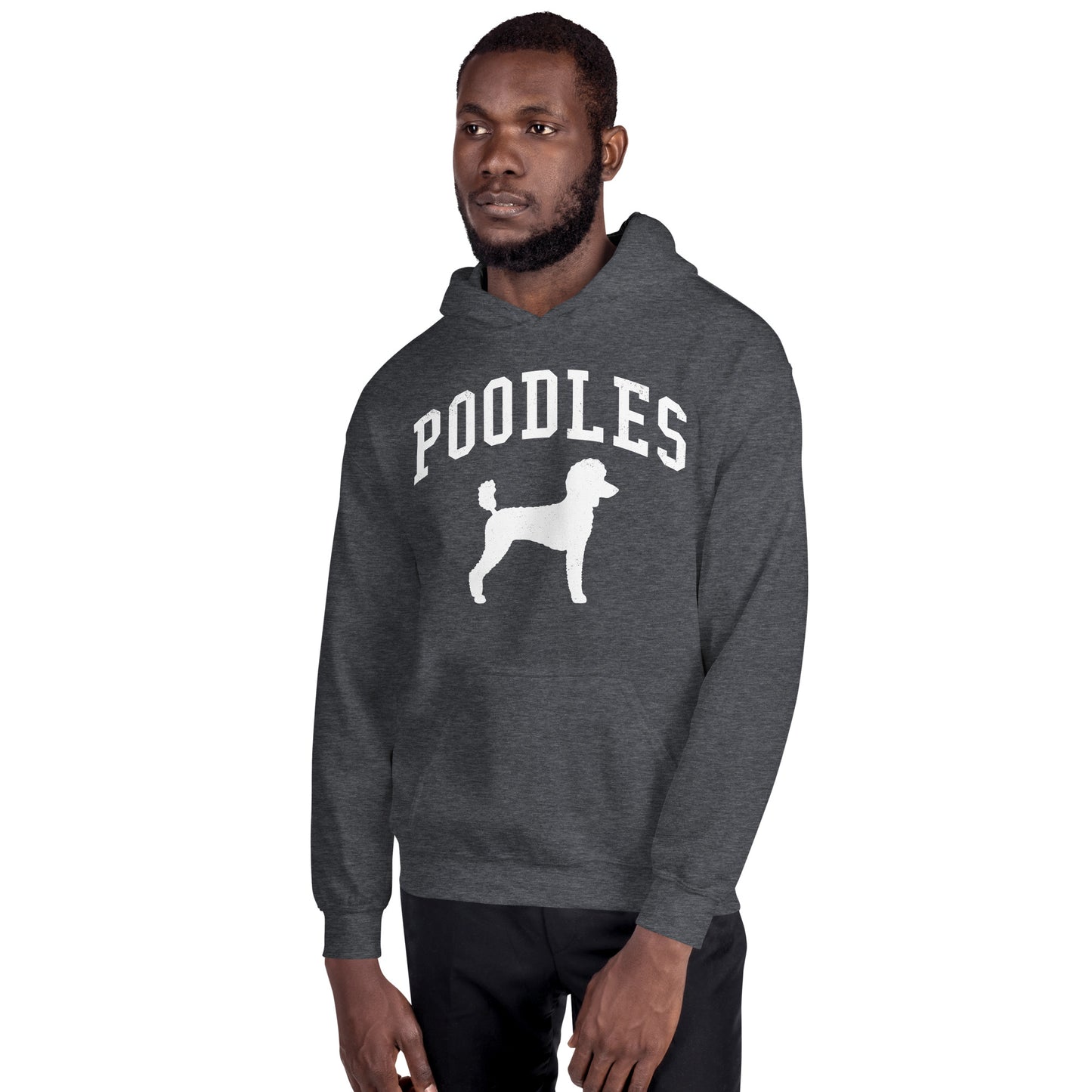 Poodles Collegiate Hoodie, with Distressed Print