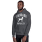 Standard Poodles Collegiate Hoodie, with Distressed Print