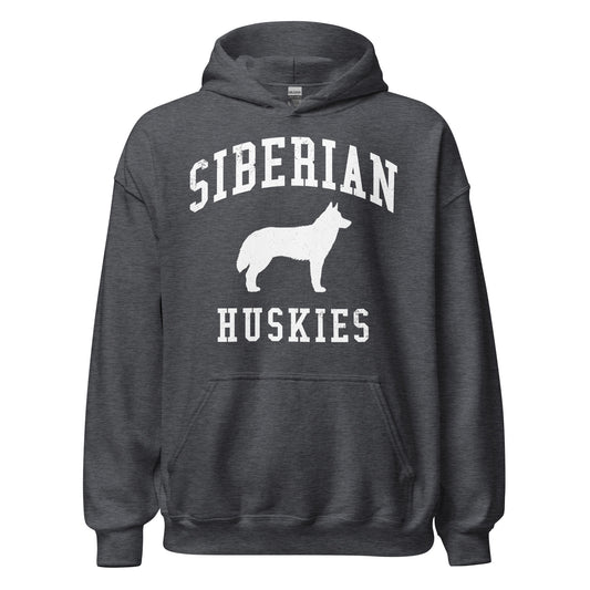 Siberian Huskies Collegiate Hoodie, with Distressed Print