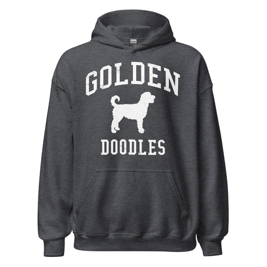 Golden Doodles Collegiate Hoodie, with Distressed Print