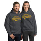 Golden Doodles Script Hoodie, with Gold Distressed Print