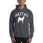 Akitas Collegiate Hoodie, with Distressed Print