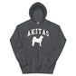 Akitas Collegiate Hoodie, with Distressed Print