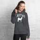 Akitas Collegiate Hoodie, with Distressed Print