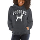 Poodles Collegiate Hoodie, with Distressed Print