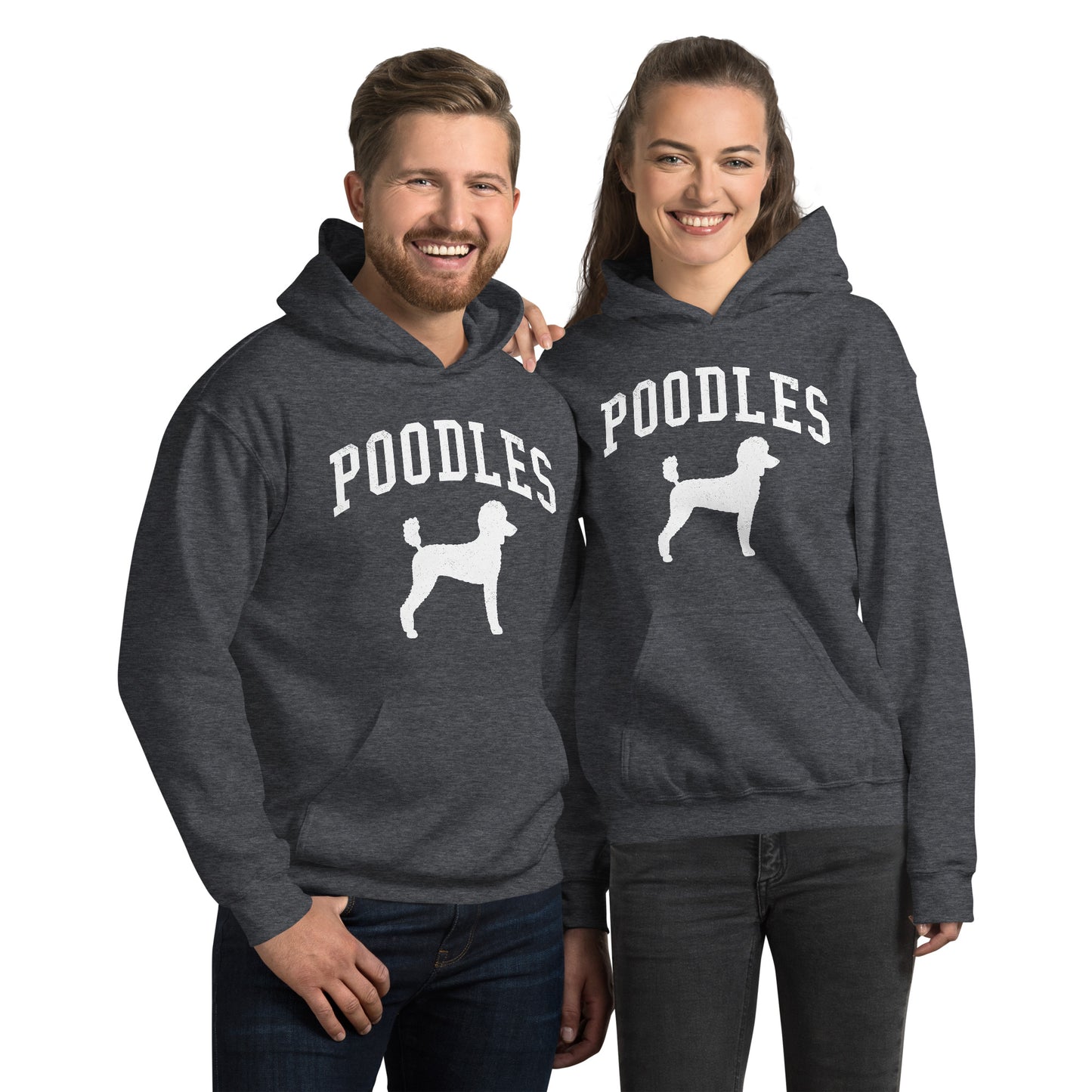 Poodles Collegiate Hoodie, with Distressed Print