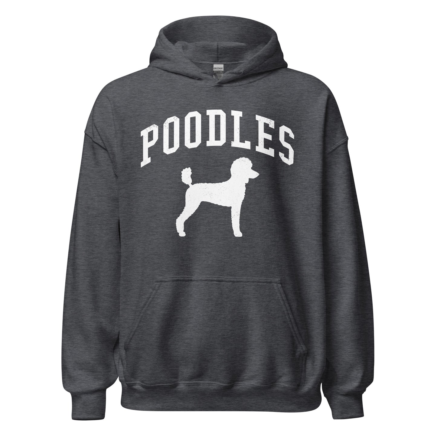 Poodles Collegiate Hoodie, with Distressed Print