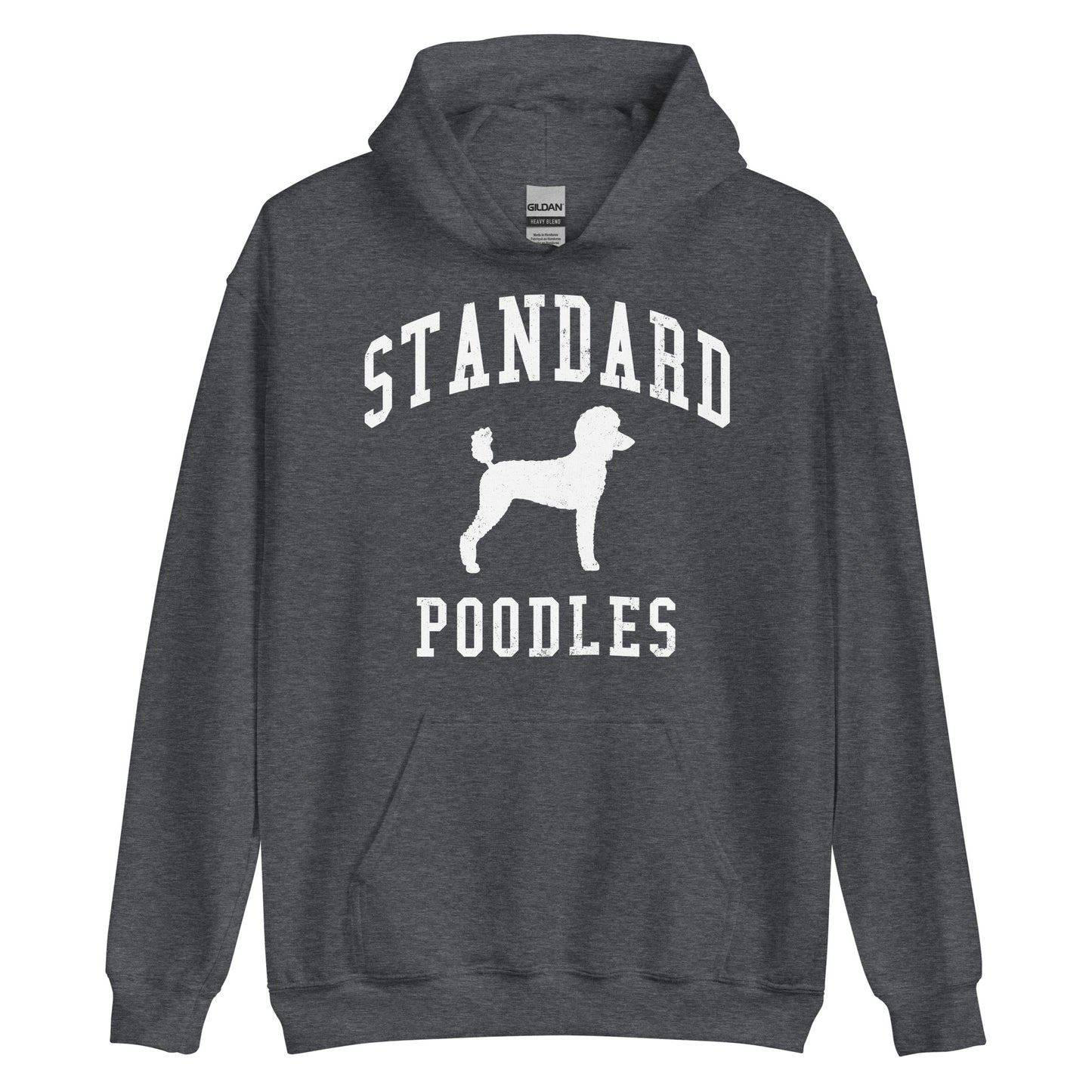 Standard Poodles Collegiate Hoodie, with Distressed Print