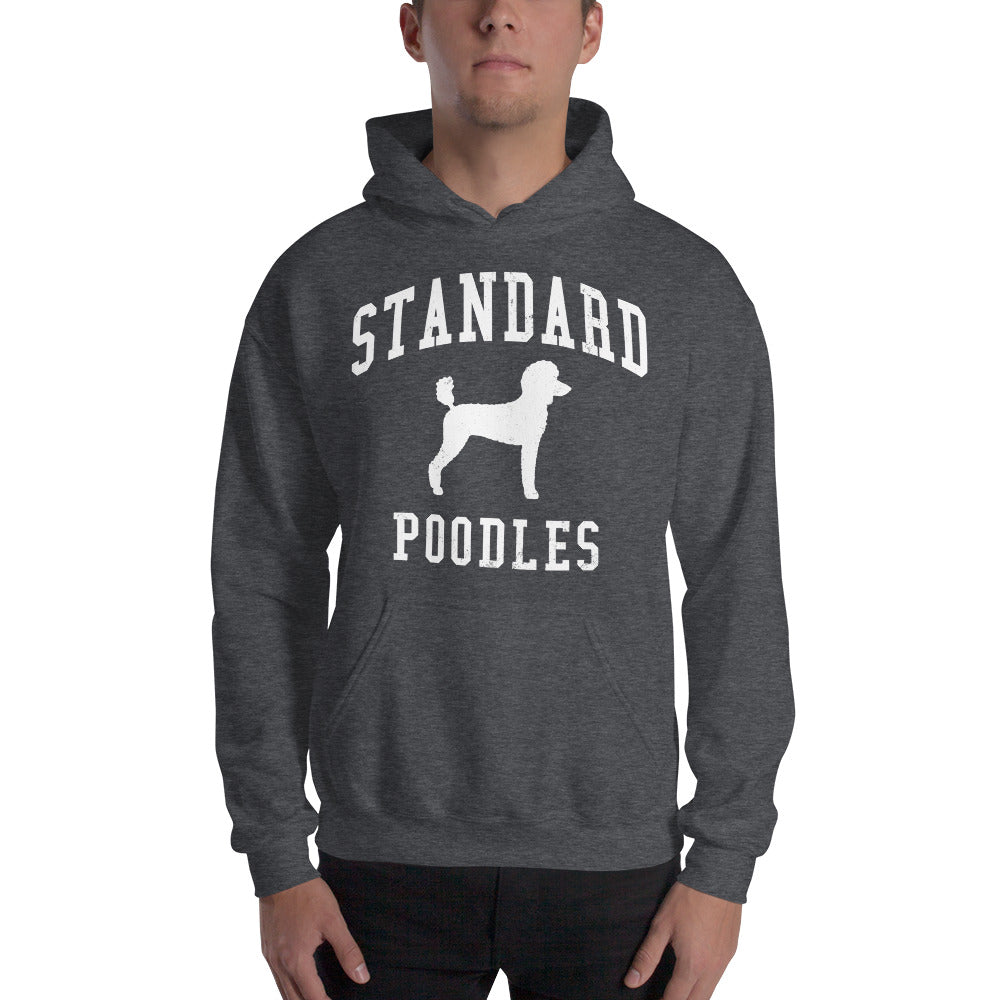 Standard Poodles Collegiate Hoodie, with Distressed Print